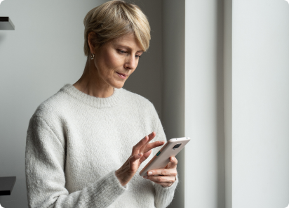 Woman with a phone